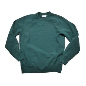 General Admission Sweatshirt Mens XL Green Fleece Crewneck Pullover Solid